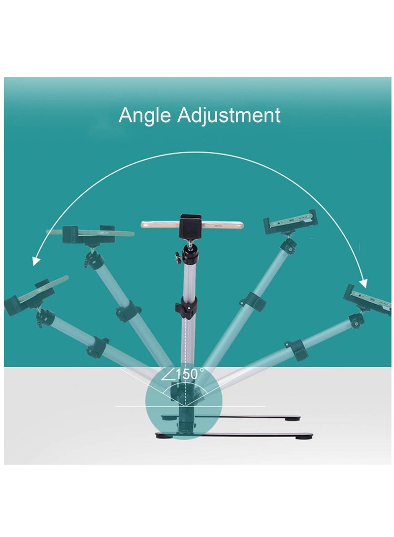 Arabest Adjustable Cell Phone Stand, Overhead Phone Mount, Camera Video Table Top Light Weight Holder for Recording Videos,Photography,Teaching Online Live Broadcast - Image 4