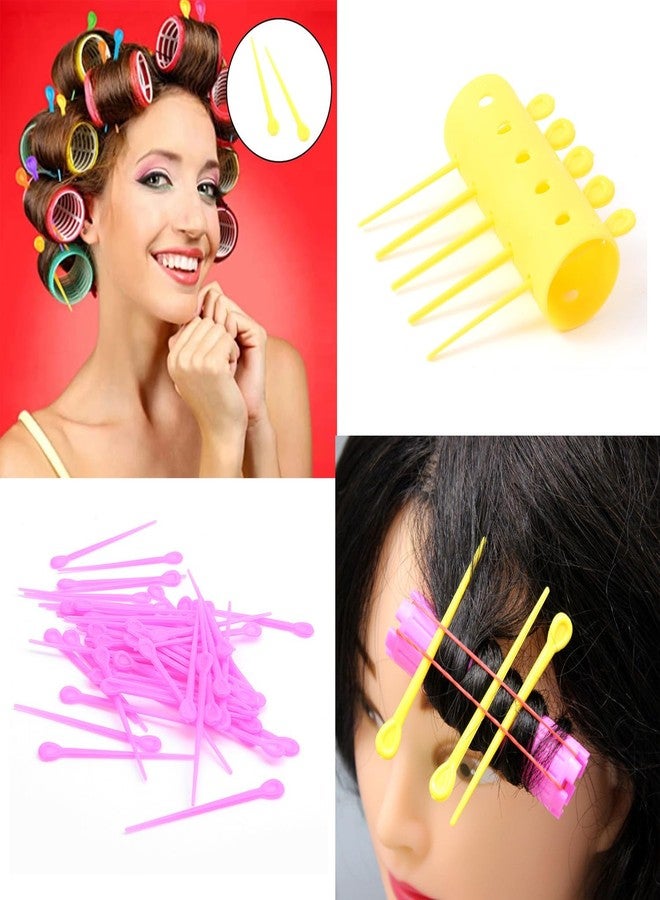 ArrErr 300 Pack Hair Rollers Pins Picks Sticks Brush Curler Perm Pick Pin for DIY Hairstyle Styling Women Girls Professional Bangs Curly - Image 4
