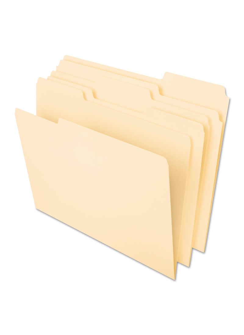 Pendaflex Pendaflex Interior File Folders, 1/3 Cut, Top Tab, Letter, Manila 100 Per Box, (4210 1/3)  - Image 3