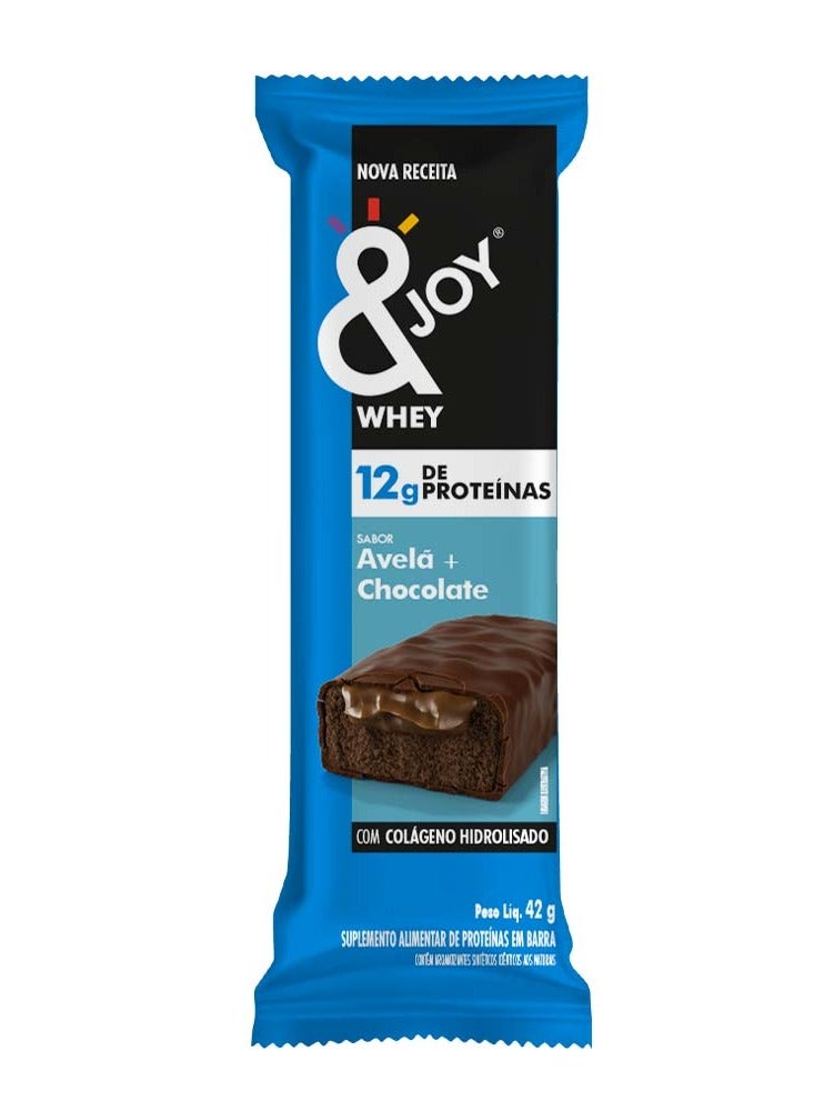 Enjoy snacks  Whey Bar Protein Zero Sugar Hazelnut (Pack of 12) - Image 2