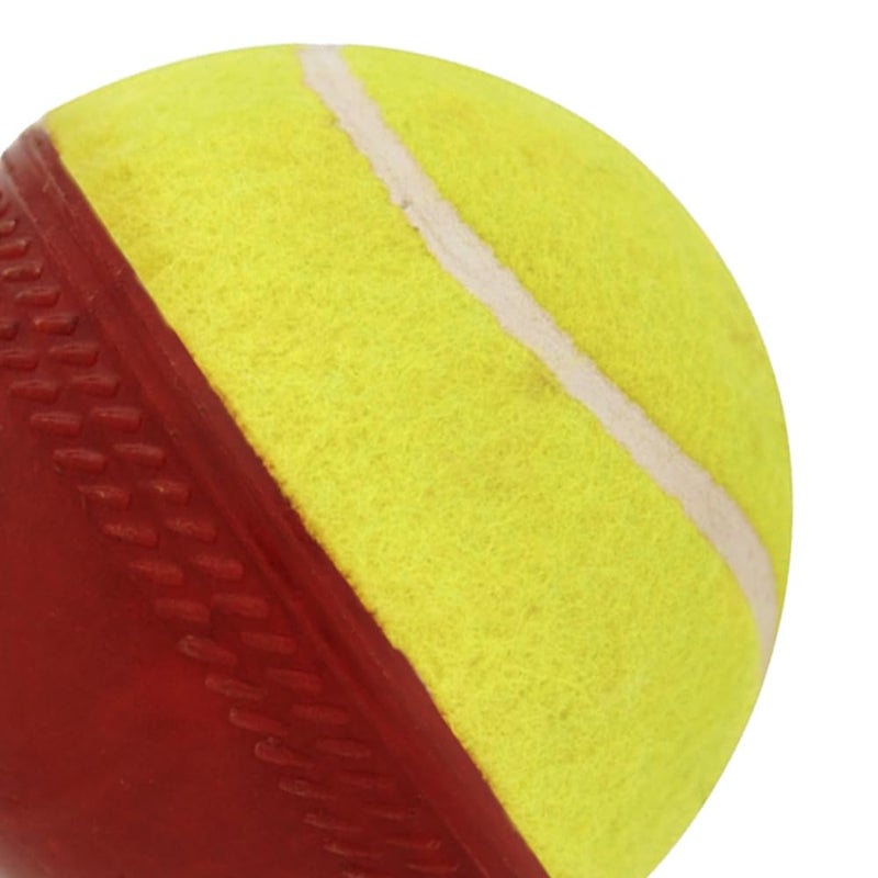 omtex Cricket Swing Ball (Half Tennis) - Cricket Training Ball Size 5.5, Diameter 2.5 cm, Pack of 2 | Ideal for Skill Training & Practice - Image 3