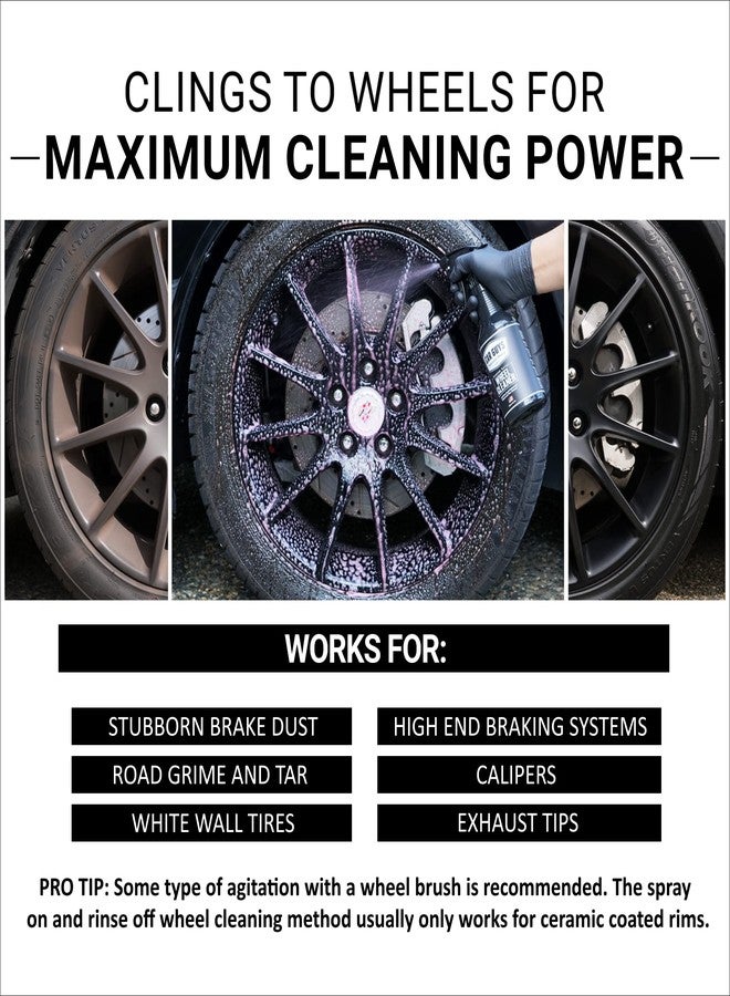 CarGuys CAR GUYS Wheel and Tire Cleaner - Safe for all Wheels and Rims - Works on Alloy Chrome Aluminum Clear-Coated Painted Polished and Plasti-Dipped Rim - Wheel Cleaner by - Image 5