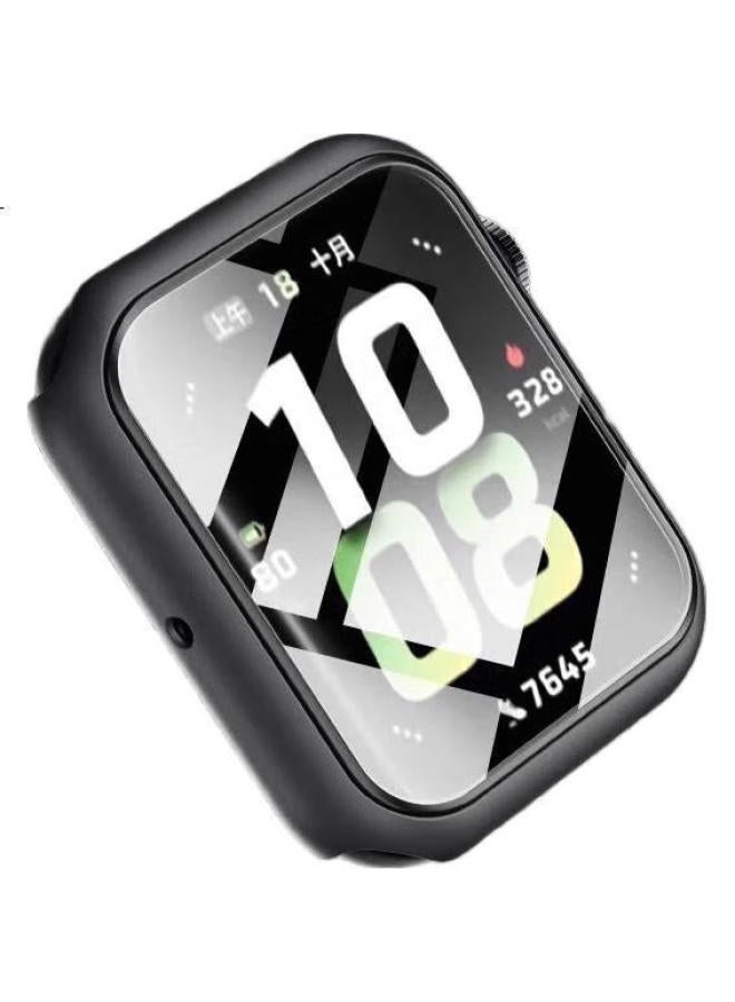 Chensong واقي لساعة Honor Watch 5، غطاء حماية مدمج من الزجاج المقوى، غطاء وقائي بتغطية كاملة، شفاف - Image 3