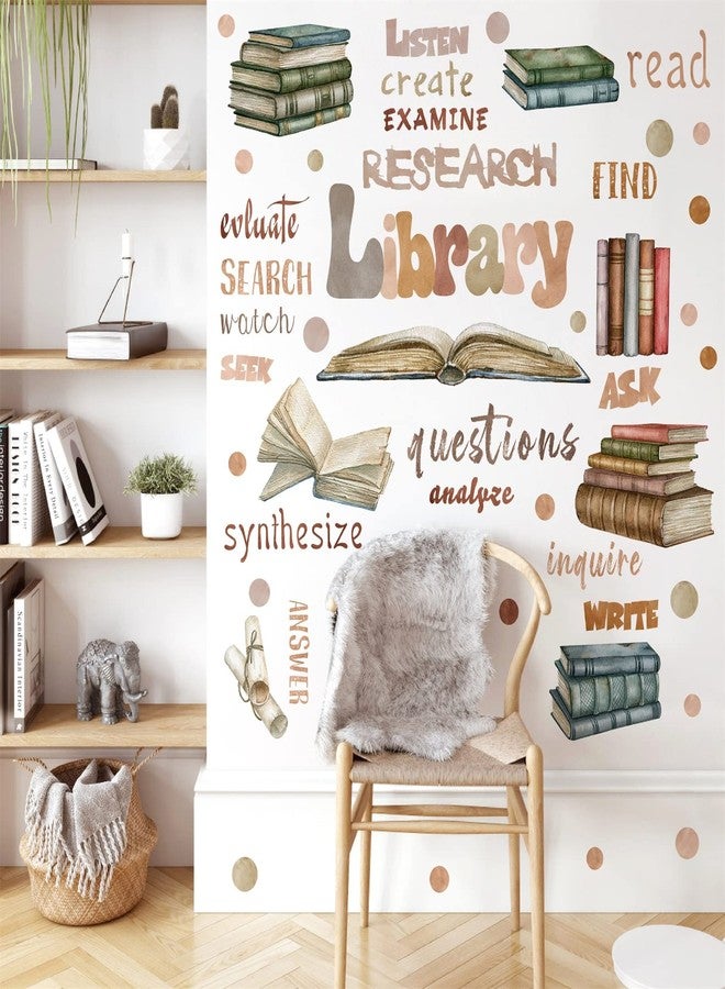 HATARU Library Quotes Wall Stickers Colorful Inspirational Wall Sticker Peel and Sticks Reading Books Wall Sticker for Reading Room Classroom School Positive Saying Wall Decals for Kids Bedroom Nursery Decor - Image 4
