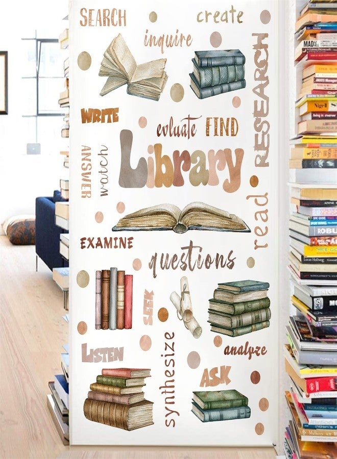 HATARU Library Quotes Wall Stickers Colorful Inspirational Wall Sticker Peel and Sticks Reading Books Wall Sticker for Reading Room Classroom School Positive Saying Wall Decals for Kids Bedroom Nursery Decor - Image 5