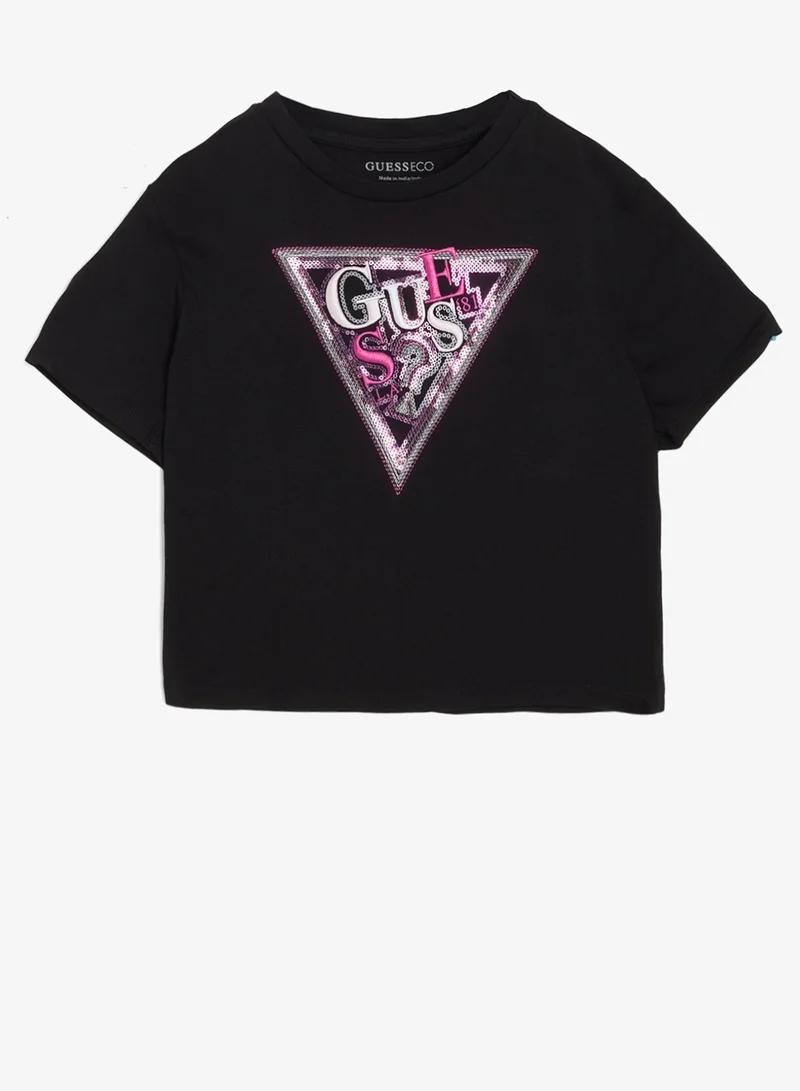 GUESS Youth Graphic Crew Neck T-Shirt