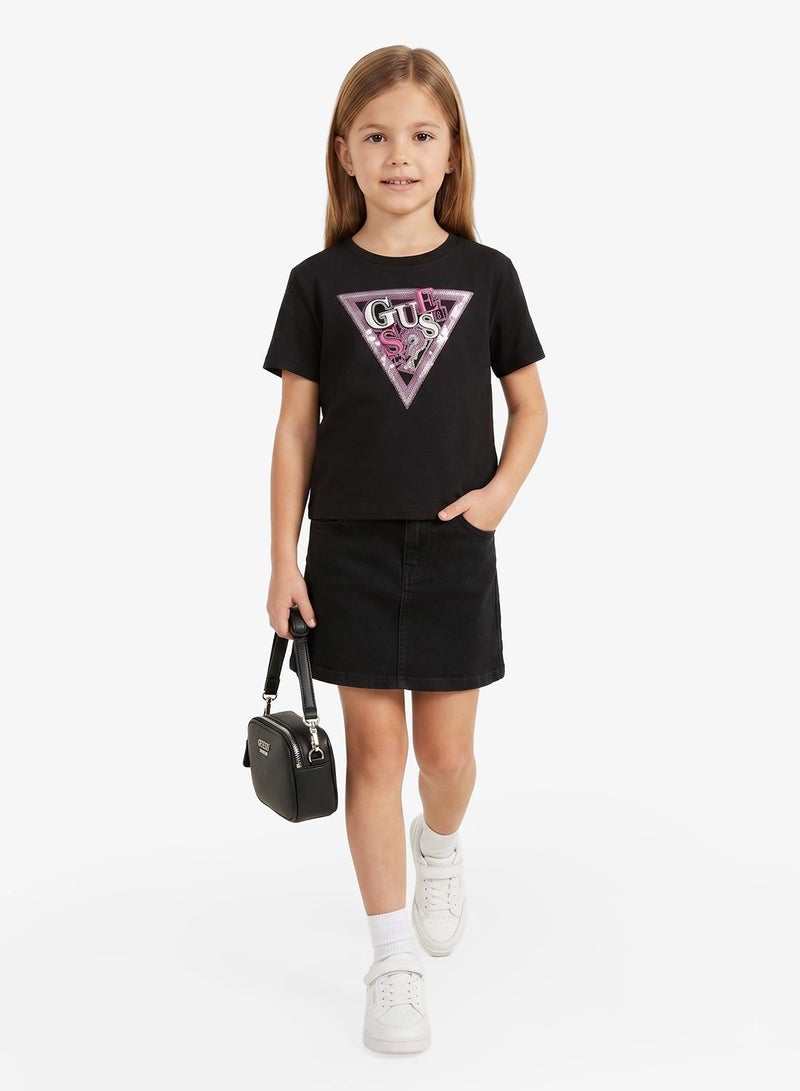 GUESS Youth Graphic Crew Neck T-Shirt - Image 4
