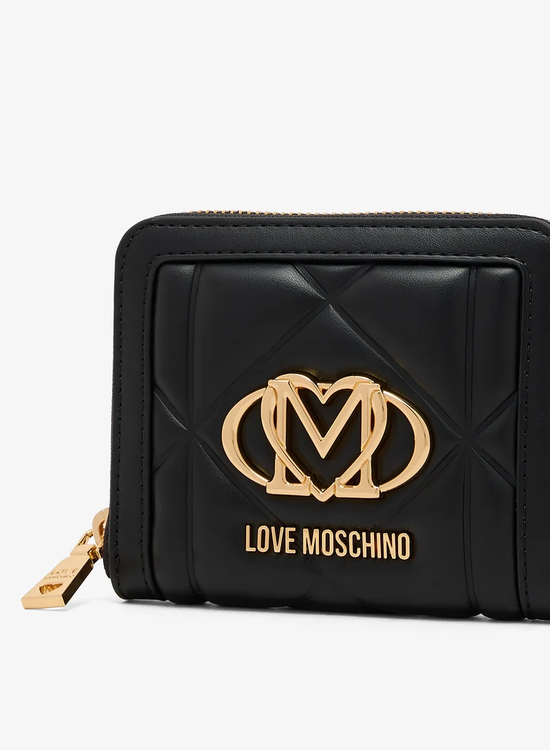 Love Moschino  Embossed Bi-Fold Wallet for Women | Best Price UAE