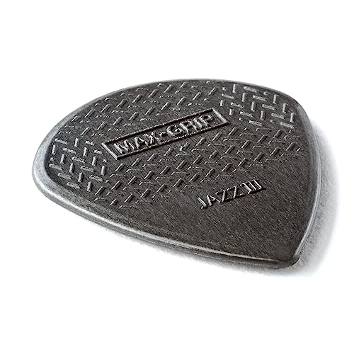 Dunlop 471R3C Max Grip Jazz III Nylon Guitar Picks, 24-Pack - Image 2