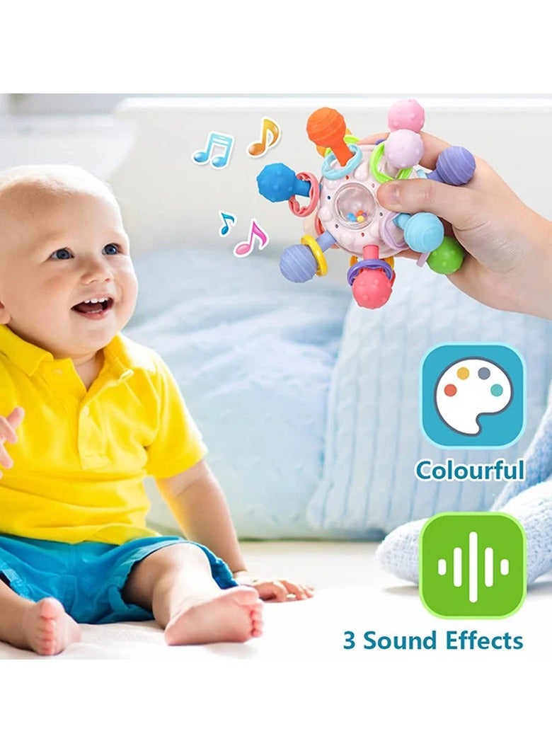 VIUAUAX Baby Montessori Sensory Toys  for Toddlers, Sensory Toys with Food Grade Silicone Activity Toys,Food Grade Teething Toys, Baby Teether Teething Toys for Babies 0 3 6 9 12 18 Months, Newborn Infant Learning Developmental Toys Gifts for 1 2 Year Old Boys Girls  - Image 2