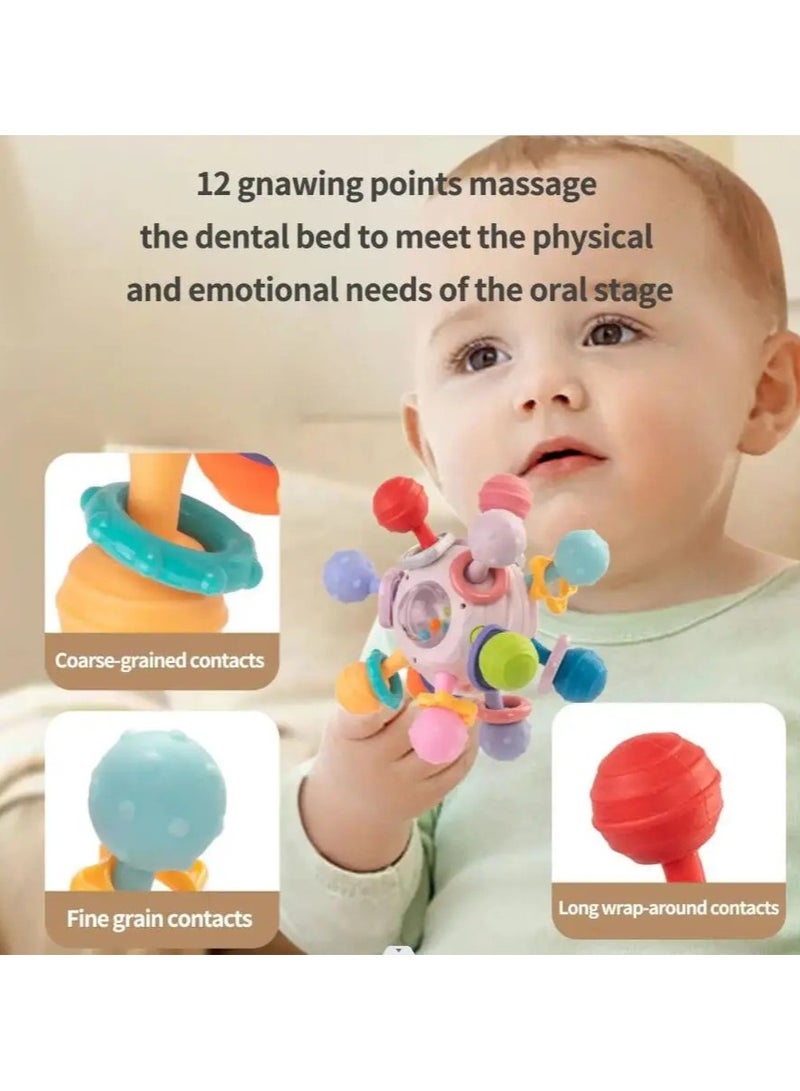 VIUAUAX Baby Montessori Sensory Toys  for Toddlers, Sensory Toys with Food Grade Silicone Activity Toys,Food Grade Teething Toys, Baby Teether Teething Toys for Babies 0 3 6 9 12 18 Months, Newborn Infant Learning Developmental Toys Gifts for 1 2 Year Old Boys Girls  - Image 3