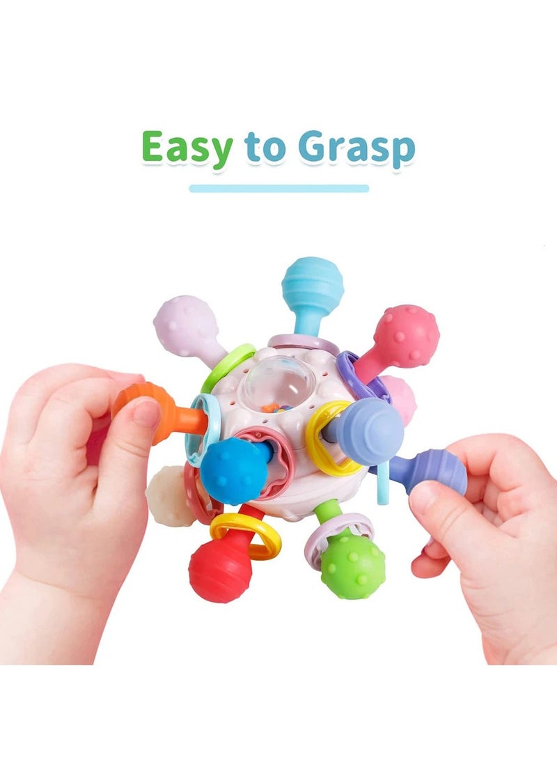 VIUAUAX Baby Montessori Sensory Toys  for Toddlers, Sensory Toys with Food Grade Silicone Activity Toys,Food Grade Teething Toys, Baby Teether Teething Toys for Babies 0 3 6 9 12 18 Months, Newborn Infant Learning Developmental Toys Gifts for 1 2 Year Old Boys Girls  - Image 4