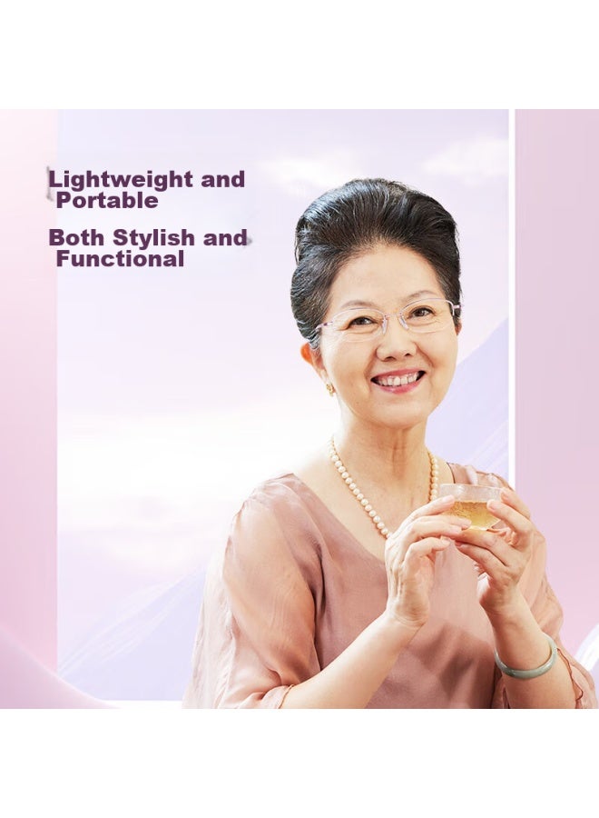 Pulais Reading Gl For Women, Anti-blue Light, Presbyopic Gl For Elderly, High-definition Reading Gl 30010, Light Purple, 2.00 Diopters - Image 2
