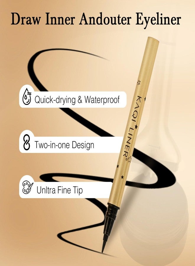 EMEDA Waterproof Lower Lash Stamp Reusable - Lower Lash Stamp with Ultra-Fine Eyeliner Pen, DIY Natural Eyelash Pen, Easy to Use, Long-Lasting, Waterproof, Smudge-Proof Quick Eye Makeup Tool Kit (02) - Image 4