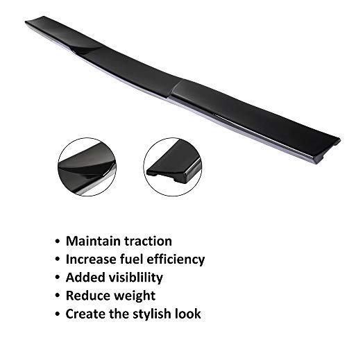 SCITOO مجموعة SCITOO 1 سبويلر سقف لسيارة نيسان ألتيما 2012-2018 إكسسوارات سيدان لامعة سوداء سبويلر سقف نافذة خلفية - Image 3