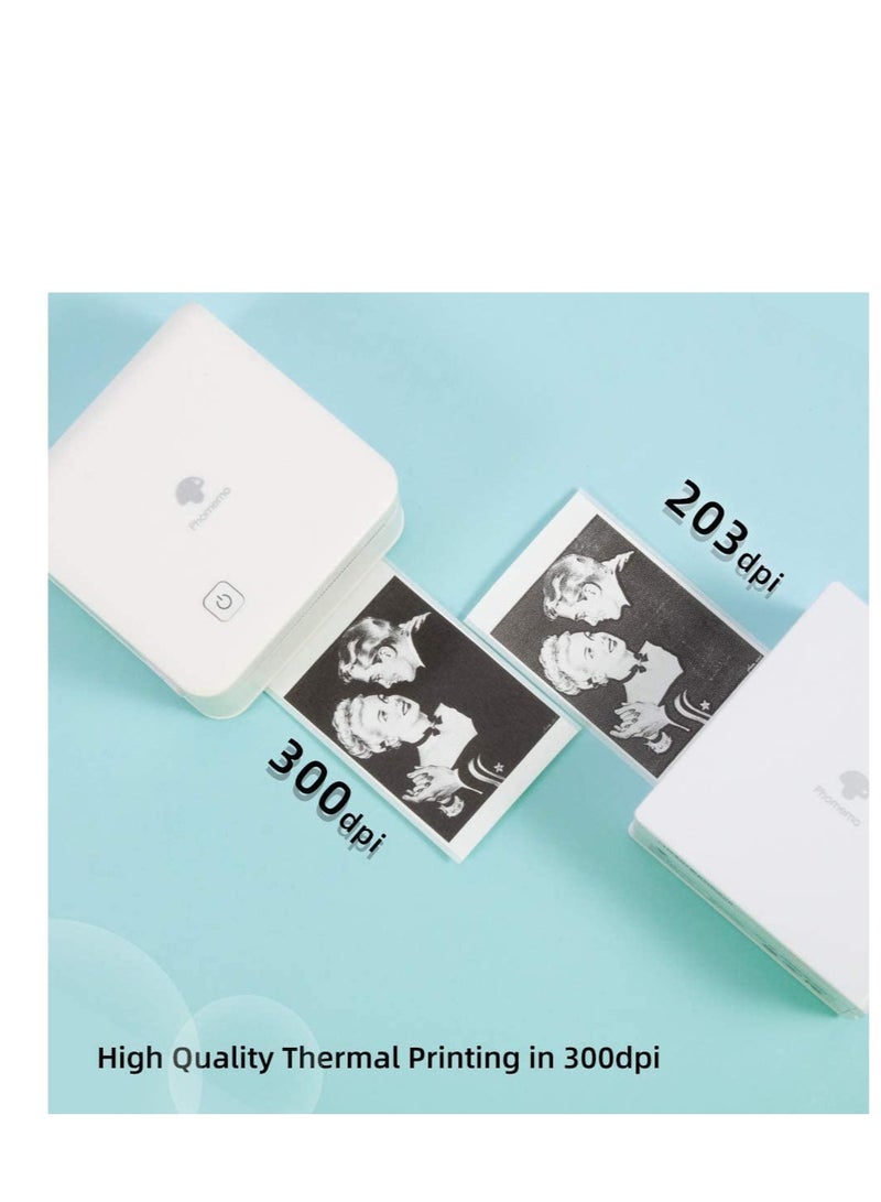 Phomemo Mini Printer  M02 Pro 300 DPI- WHITE - Image 2