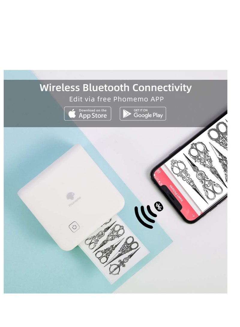 Phomemo Mini Printer  M02 Pro 300 DPI- WHITE - Image 3