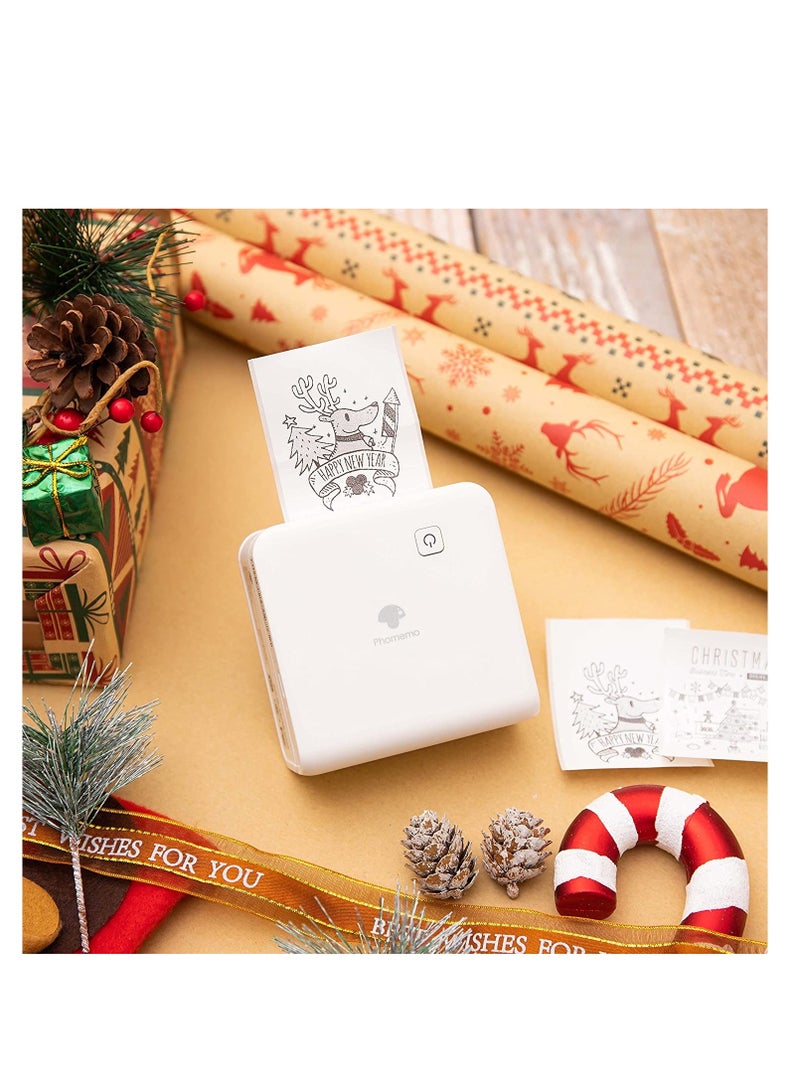 Phomemo Mini Printer  M02 Pro 300 DPI- WHITE - Image 4