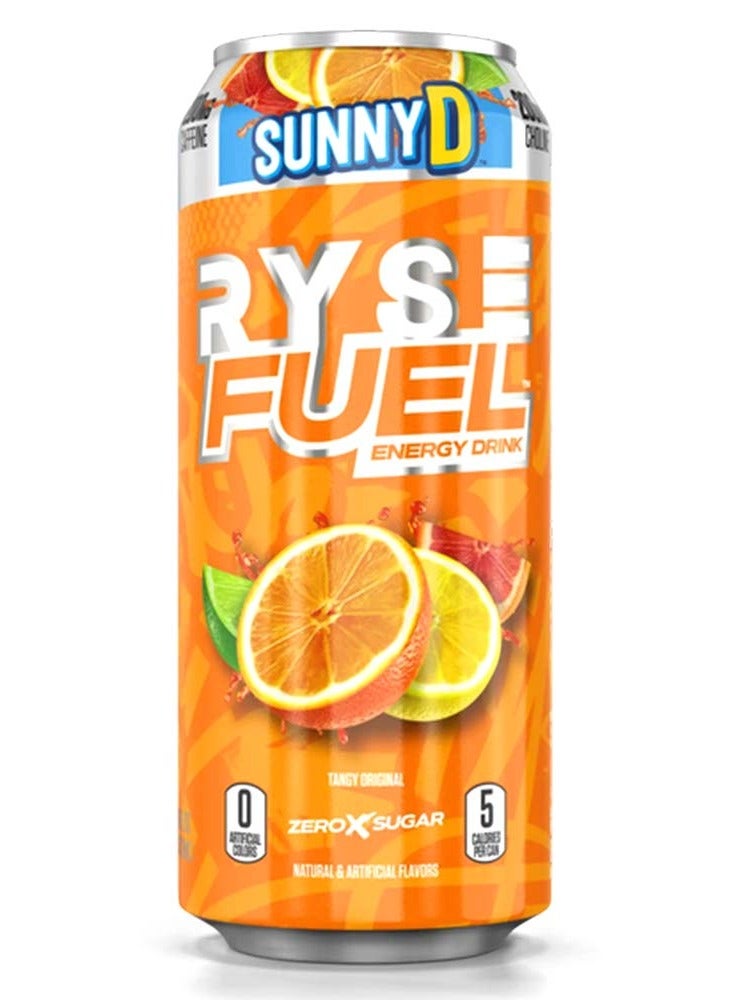 RYSE Fuel Energy Drink, Sunny D Tangy Original, 1 Can 