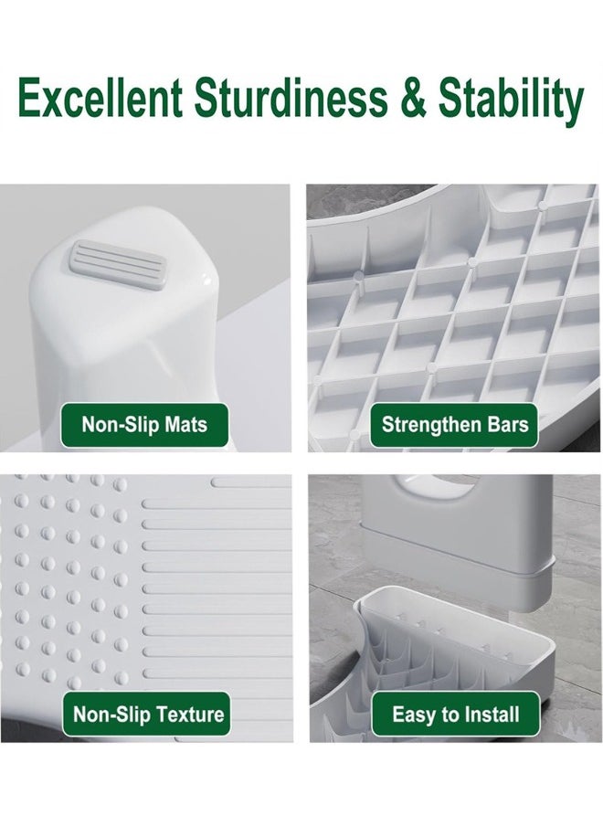 Generic Toilet Squat Stool, 1 Pack Squatting Toilet Stool Portable Plastic Potty Stool Non Slip Toilet Squat Stool for Bathroom, 40 x 21 x 17 cm  - Image 3