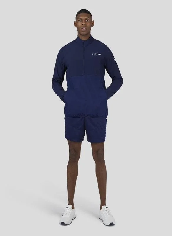 CASTORE Mens Long Sleeve 1/2 Zip Top - Navy