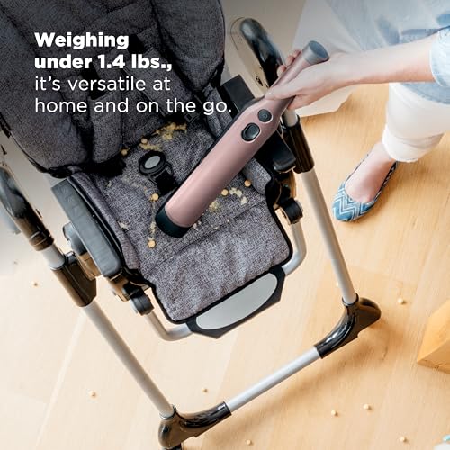 Shark مكنسة شحن واند فاك اللاسلكية، خفيفة الوزن، محمولة بوزن 1.4 رطل، شفط قوي، قاعدة شحن، تفريغ بلمسة واحدة للسيارة والمنزل، أداة متعددة الأسطح لتنظيف شعر الحيوانات وأداة تنظيف الشقوق، ذهب وردي، WV201RGBRN - Image 4