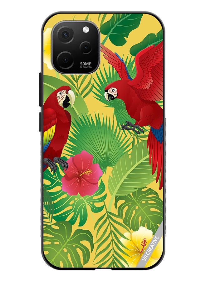 VR CREATIVE Protective Case Cover For Huawei Nova Y61 Parot In Jungle Design Multicolour - Image 1