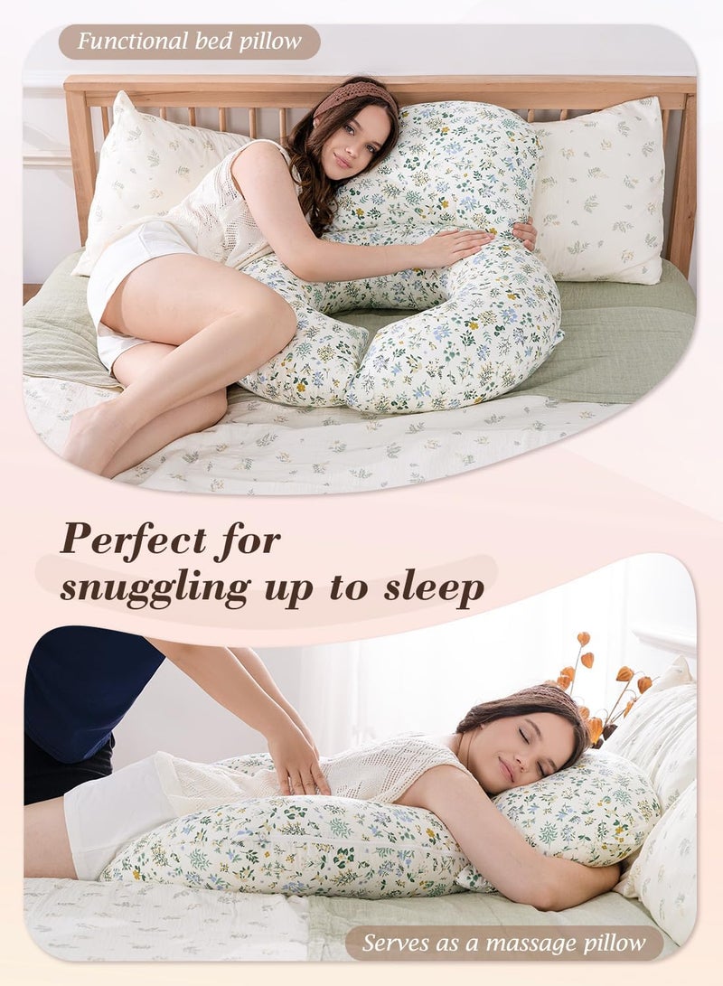 INSEN Wedge Pillow Set for Sleeping and After Surgery, Use for Acid Reflux, Reading and Relaxing, Headboard Pillow for Sitting in Bed - Image 5