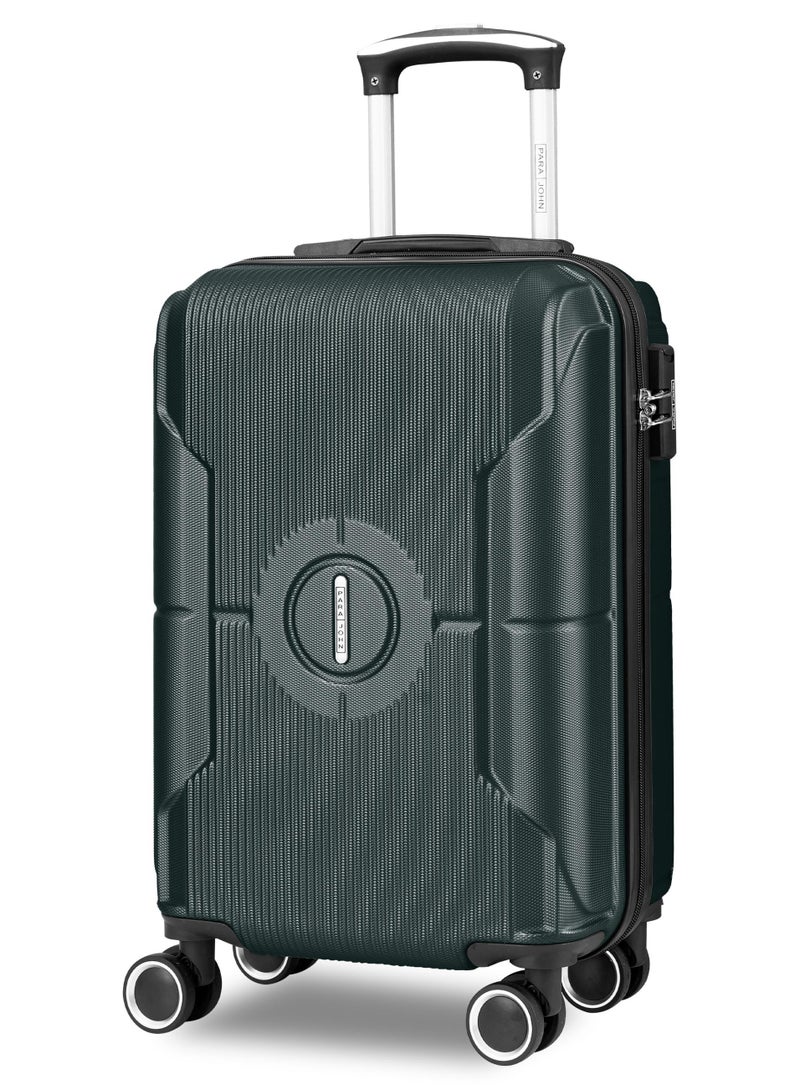 بارا جون حقيبة سفر بعجلات ذات حجم واحد خفيفة الوزن ذات الجانب الصلب ومقصورة صغيرة مع قفل - Image 1