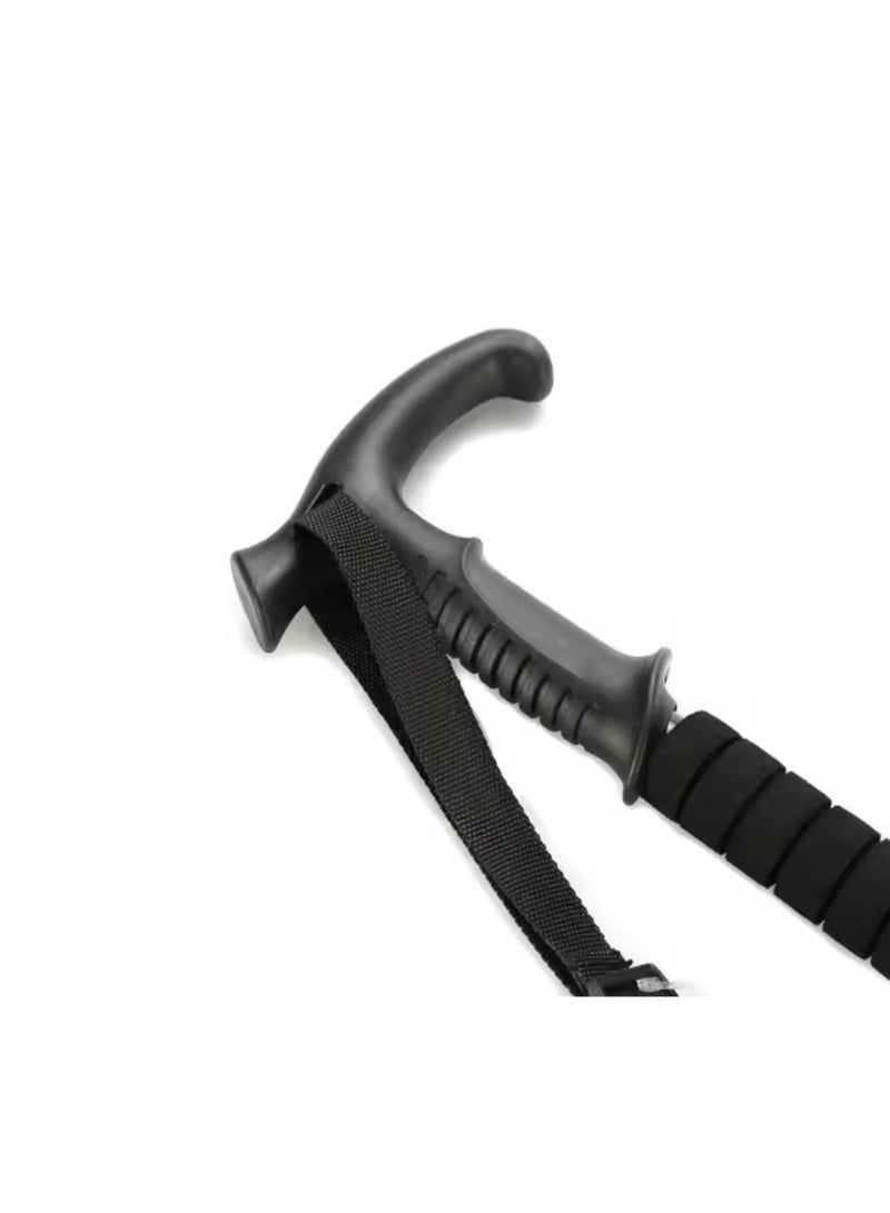 أقطاب رحلات السفاري خفيفة الوزن تلسكوبية من سبائك الألومنيوم عصا للمشي في الهواء الطلق قابلة للطي للمشي لمسافات طويلة والسفر - Image 2