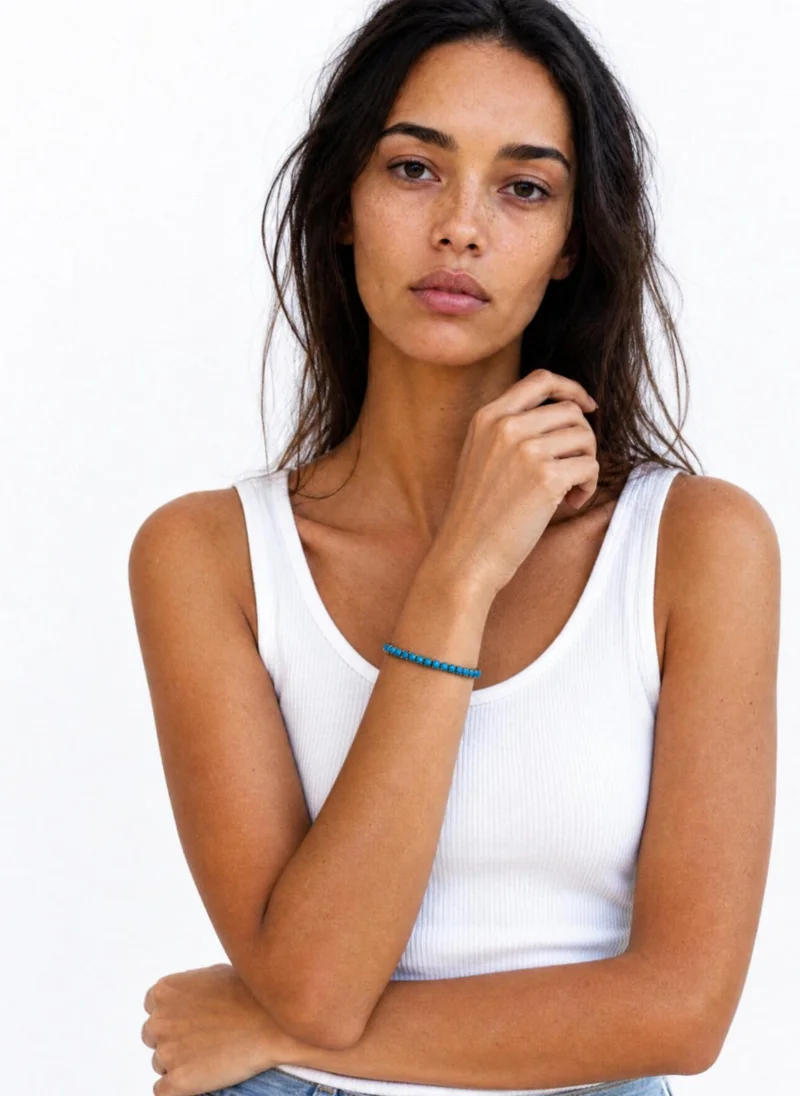 Bracelet w/stones blue