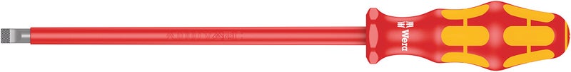 Wera 05006135001 Kraftform Plus VDE 160i Slotted Insulated Screwdriver Lasertip 8mm Head 8 Blade Length - Image 2