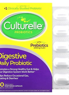 Culturelle Probiotics Digestive Daily Probiotic 30 Vegetarian Capsules 