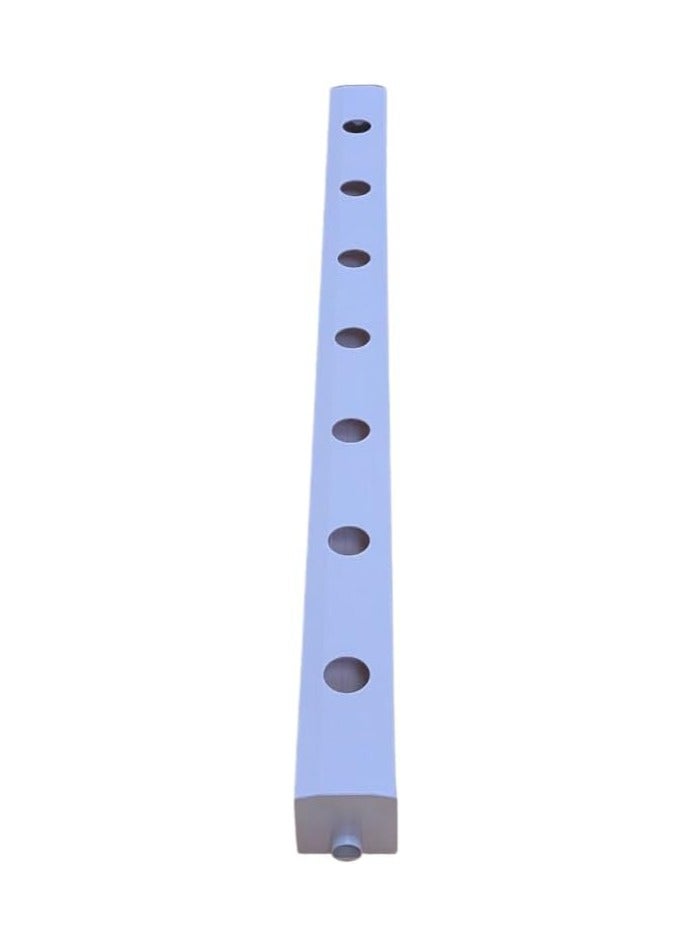 ماركة غير محددة قناة NFT مائية مع أغطية نهائية (بفتحة 32 مم)، 1500 مم × 100 مم × 100 مم، 7 فتحات زراعة، حجم الفتحة 50 مم، UPVC بدرجة غذائية، للزراعة بدون تربة  - Image 2