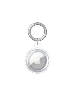 AirTag Applicable Protective Case Soft Glue All-inclusive Anti-loss Waterproof Tracker AirTag Apple Locator Airtag-Color:Transparent White
