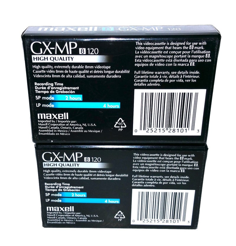 Maxell Maxell P6-120 GX-MP High Quality Camcorder Tapes, 2 Pack - Image 2