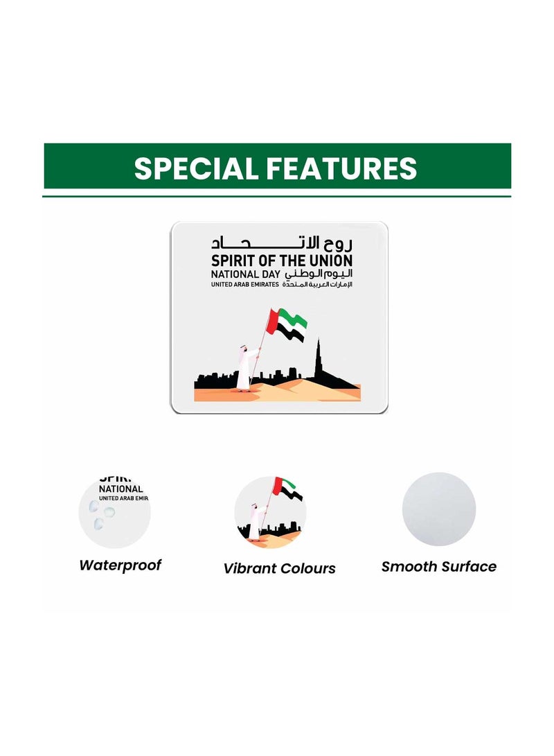 PRINTSHOP4ME Mousepad with Printed Theme Design for Celebrating UAE  National Day or Flag Day - Image 3