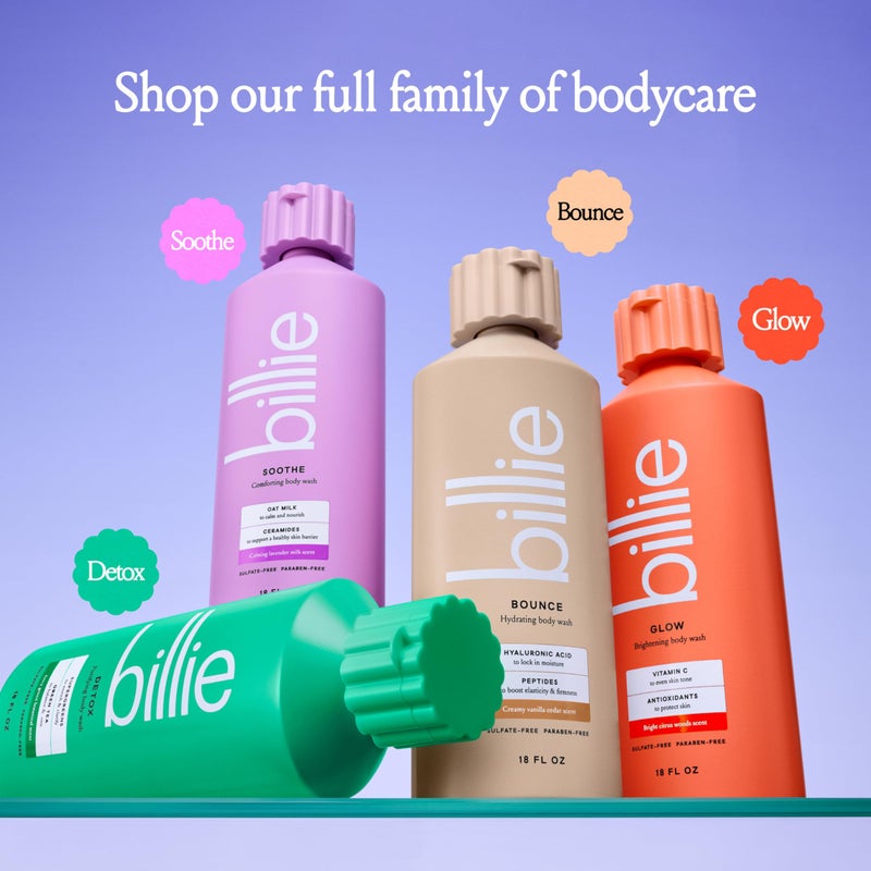Billie Soothe Comforting Womens Body Wash, 18 fl oz, Calming Lavender Milk Scent, Vegan, Cruelty Free - Image 5