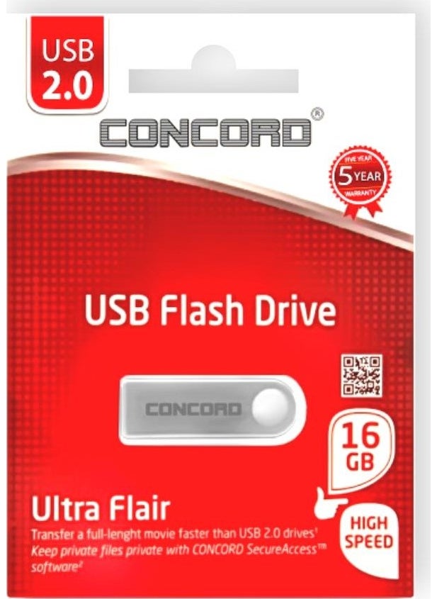 CONCORD 16GB Metal 2.0 Flash Memory C-U16  - Image 4