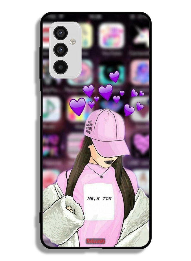 Tolwak Samsung Galaxy M52 5G Protective Case Cover Anti Social Club  - Image 2