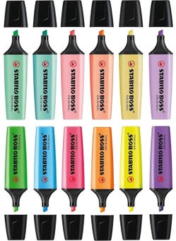 Boss Original Highlighter Marking Pen 6 Pastels 6 Vibrant Colors - pzsku/Z63FA5E26560CE676EE8DZ/45/_/1726654813/54d4709f-2aae-4885-87b2-2d8259e08c0f