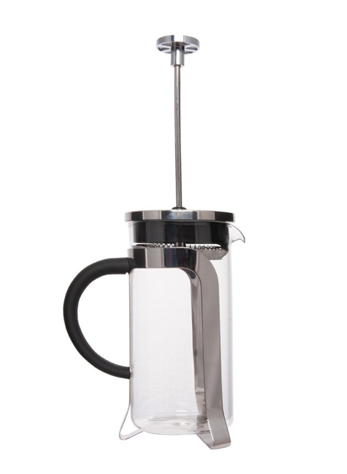 Biggcoffee French Press Coffee Maker 600ml, 4 cup French Coffee Press, Stainless Steel Frame, Borosilicate Glass, Coffee Pot - FY450  - Image 4