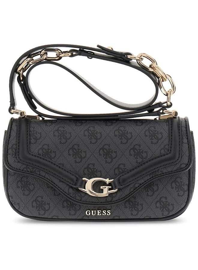 GUESS Women’s Coal Logo Crossbody Bag HWSG7993790 CLO – Black Leather Stylish Shoulder Bag - Image 2