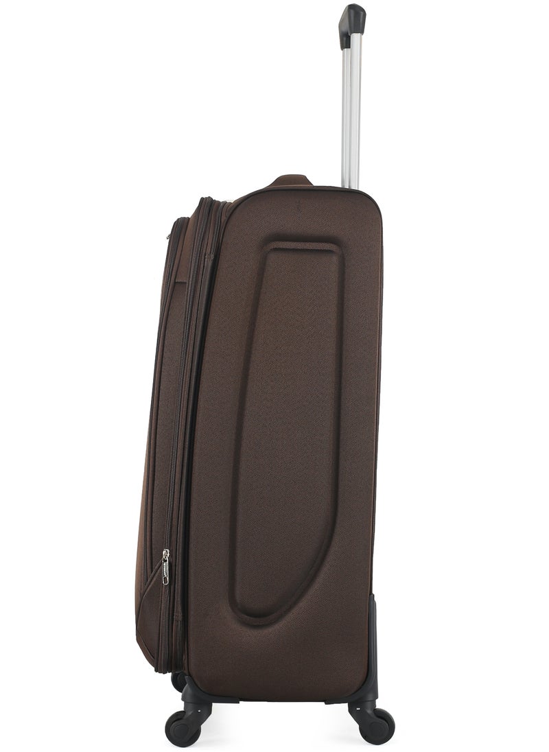 STARLIFE - Set of 3 Light Weight Polyester Trolley Luggage With Number Lock 20,24,28 Inches - Image 1