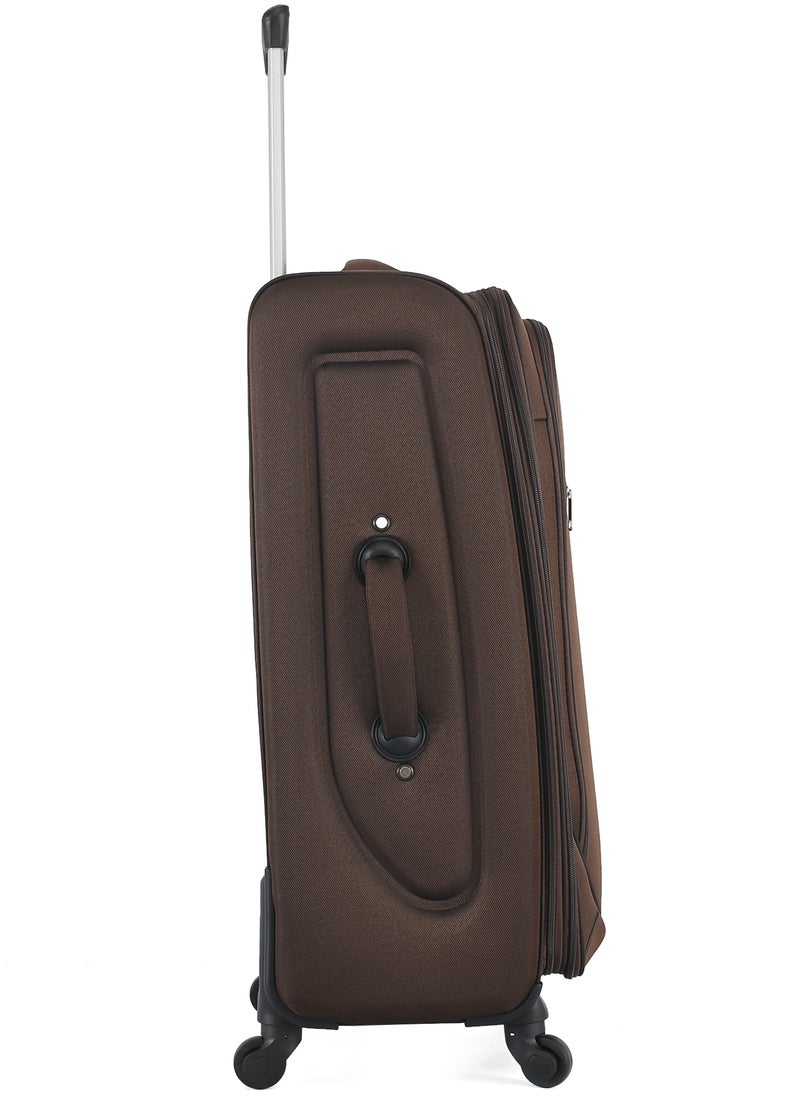 STARLIFE - Set of 3 Light Weight Polyester Trolley Luggage With Number Lock 20,24,28 Inches - Image 1