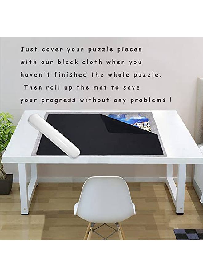 Genovega Jigsaw Puzzle Mat Roll Up - 2000 Pieces, 1500, 1000 Pieces Saver Large Puzzles Board For Adults Kids, Storage And Transport Premium Pump Glue Felt Mat Inflatable Tube Holder Organizer Pad Keeper  - Image 3