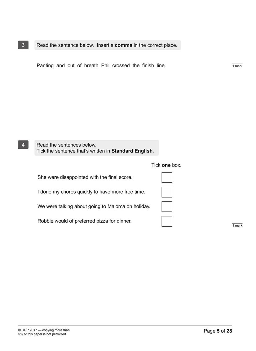 null - KS2 English SATS Practice Papers: Pack 3 - for the 2025 tests (with free Online Extras) - Image 1