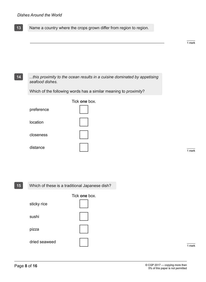 null - KS2 English SATS Practice Papers: Pack 3 - for the 2025 tests (with free Online Extras) - Image 1