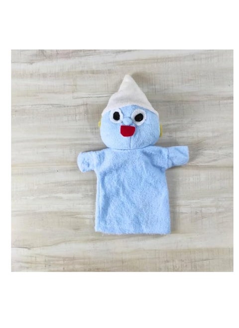 Children's Hand Puppet Storytelling Puppet Theater Puppet School Puppet for Teaching Speech with Different Characters Made of High Quality Materials (Smurfs Character Design)