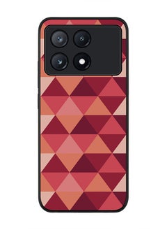 Stylizedd Rugged Black Edge Case for Xiaomi Poco X6 Pro, Slim fit Case Flexible Anti Drop TPU Gel Thin Cover -  Topsy Turvy Triangles  - Image 1